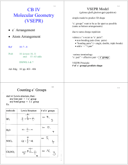 CB IV Molecular Geometry (VSEPR)