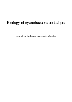 Ecology of cyanobacteria and algae
