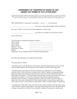 Agreement of Transfer of Work of Art-2