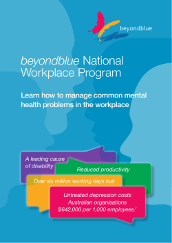 beyondblue National Workplace Program