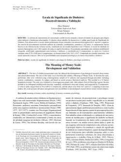 Escala de Significado do Dinheiro