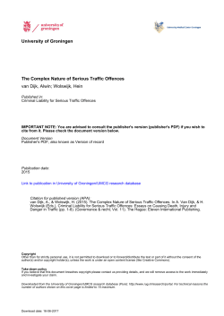 University of Groningen The Complex Nature of Serious