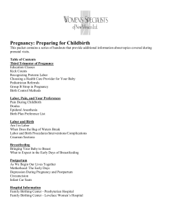 Pregnancy: Preparing for Childbirth