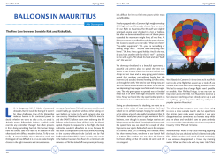 BALLOONS IN MAURITIUS