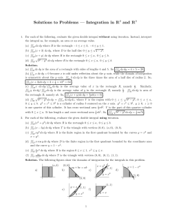 Solutions to Problems &mdash; Integration in IR and IR