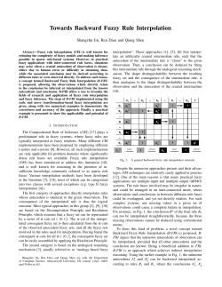 Towards Backward Fuzzy Rule Interpolation - Cadair