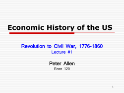 Economic History of the US