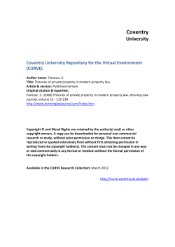 Theories of private property