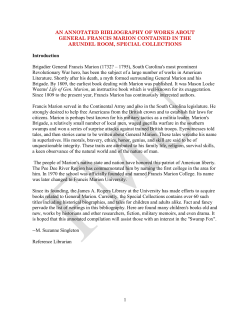 1 AN ANNOTATED BIBLIOGRAPHY OF WORKS ABOUT GENERAL