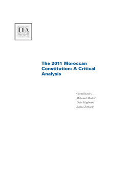 The 2011 Moroccan Constitution: A Critical