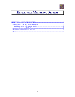 Kerkythea Messaging System