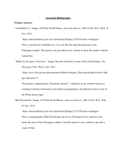 File - Watergate:The Weakening Faith of Americans