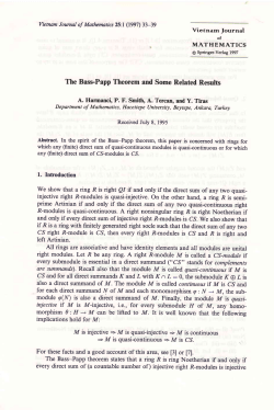 The Bass-Papp Theorem and Some Related Results