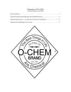 Chemistry 231L/232L