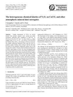 The heterogeneous chemical kinetics of N2O5 on CaCO3 and other