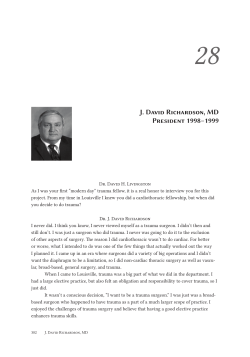 J. David Richardson, MD President 1998&ndash;1999