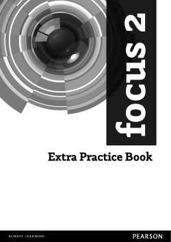 Focus 2 Extra Practice