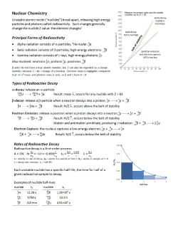Chemistry 121 &ndash; Fall 2011