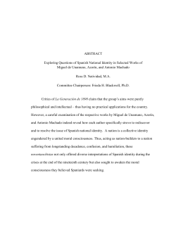 ABSTRACT Exploring Questions of Spanish National Identity in