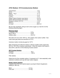 ATCC &reg; Medium 1019: Acetobacterium medium