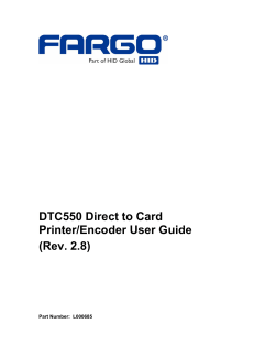 Fargo DTC550 Printer User Guide