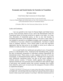 Lecture - Graduate Institute of International and Development Studies