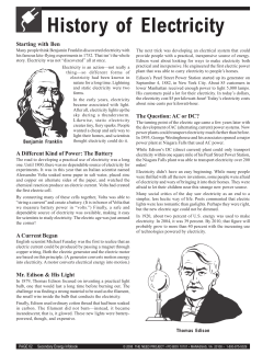 History of Electricity