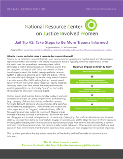 Jail Tip #2 - National Resource Center on Justice Involved Women