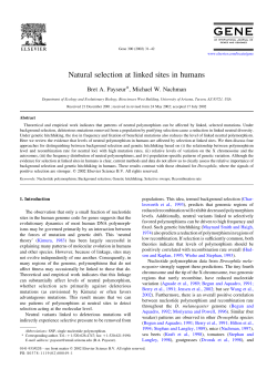Natural selection at linked sites in humans