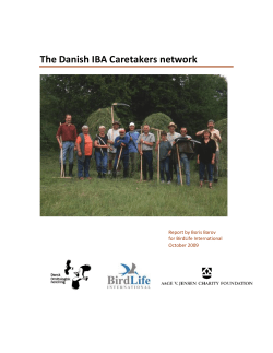 The Danish IBA Caretakers network