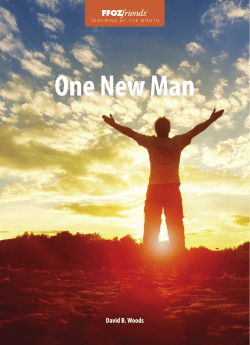 One New Man - First Fruits of Zion
