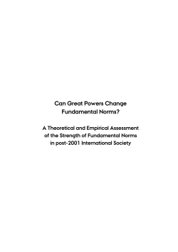 Can Great Powers Change Fundamental Norms?