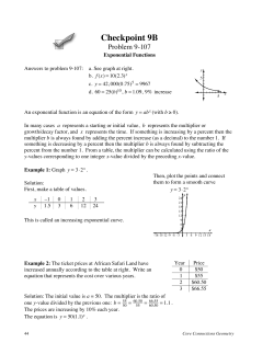 Writing and Applying Exponential Equations