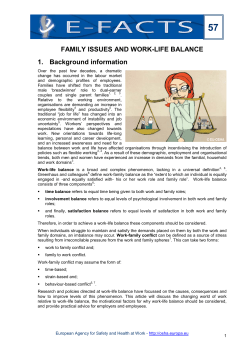Family issues and work-life balance - EU-Osha