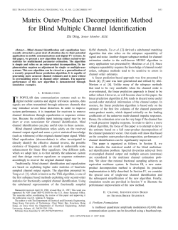 Matrix Outer-product Decomposition Method For