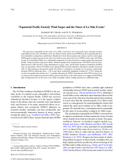 J. Climate - AMS Journals - American Meteorological Society