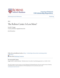 The Robins Center: Is Less More?