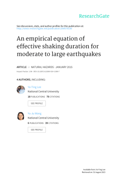 An empirical equation of effective shaking duration for moderate to
