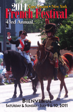 43rd Annual - Cape Vincent Chamber of Commerce