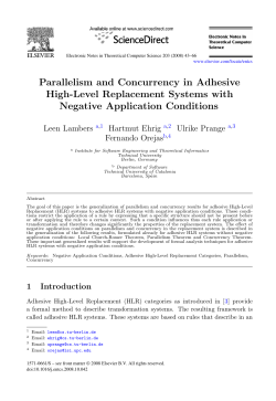Parallelism and Concurrency in Adhesive High