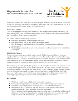 Opportunity in America - Brookings Institution