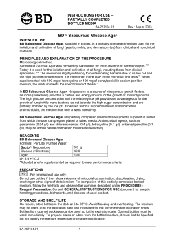BD? Sabouraud Glucose Agar