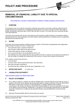 Policy and Procedure