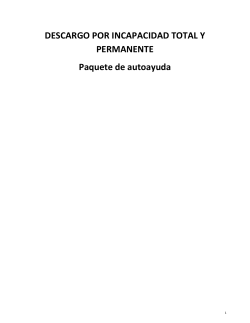 descargo por incapacidad total y permanente
