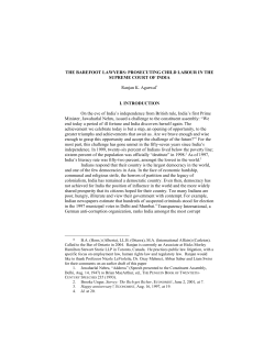 the barefoot lawyers: prosecuting child labour in the supreme court