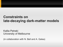 Constraints on late-decaying dark-matter models