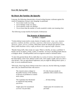 Be Specific - David Reiley