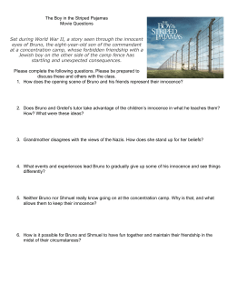 The Boy in the Striped Pajamas Movie Questions Set during World