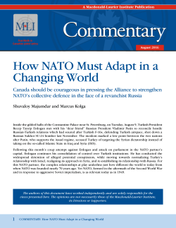 How NATO Must Adapt in a Changing World - Macdonald