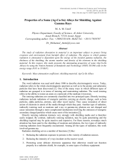 Properties of a Some (Ag-Cu-Sn) Alloys for Shielding